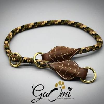 Collier chien cuir tannage végétal